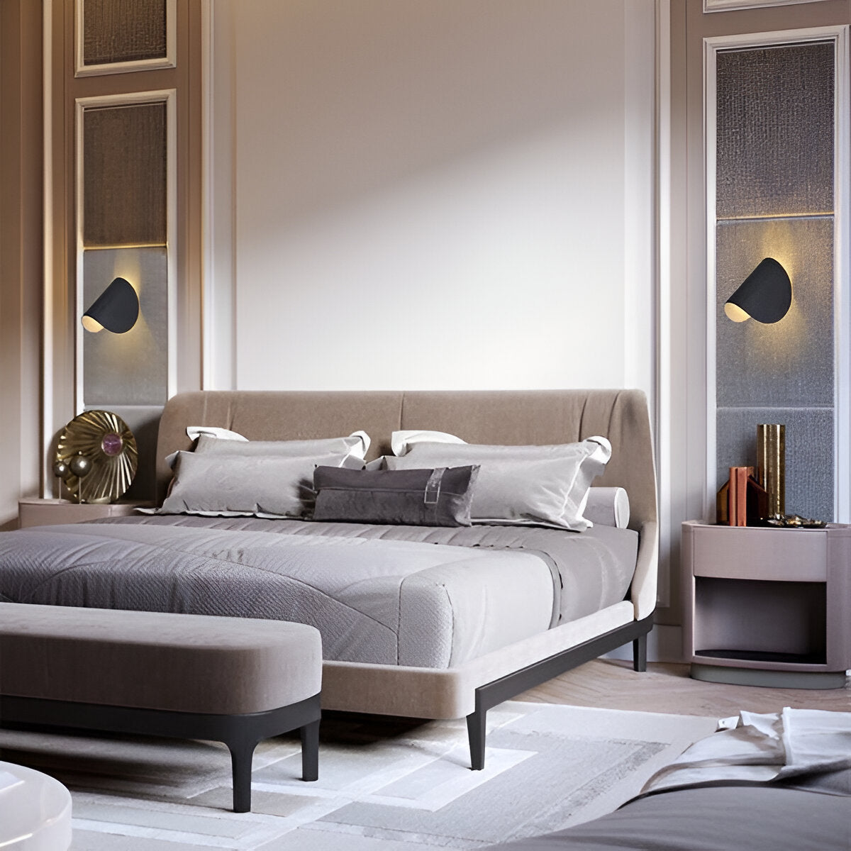 Moderne LED Wandleuchte Twist Design Minimalistisch