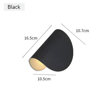 Moderne LED Wandleuchte Twist Design Minimalistisch