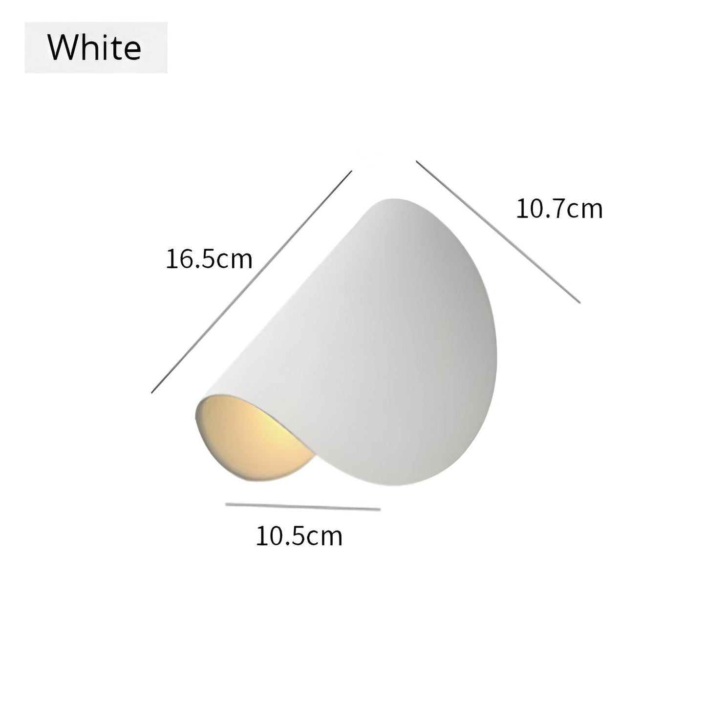 Moderne LED Wandleuchte Twist Design Minimalistisch