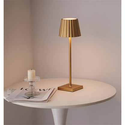 Kabellose LED Tischlampe Aluminium 3 Helligkeitsstufen Akkubetrieb