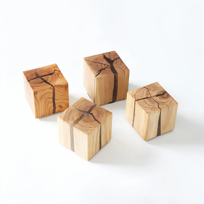 Rustikale Holz Wandlampe LED Naturdesign