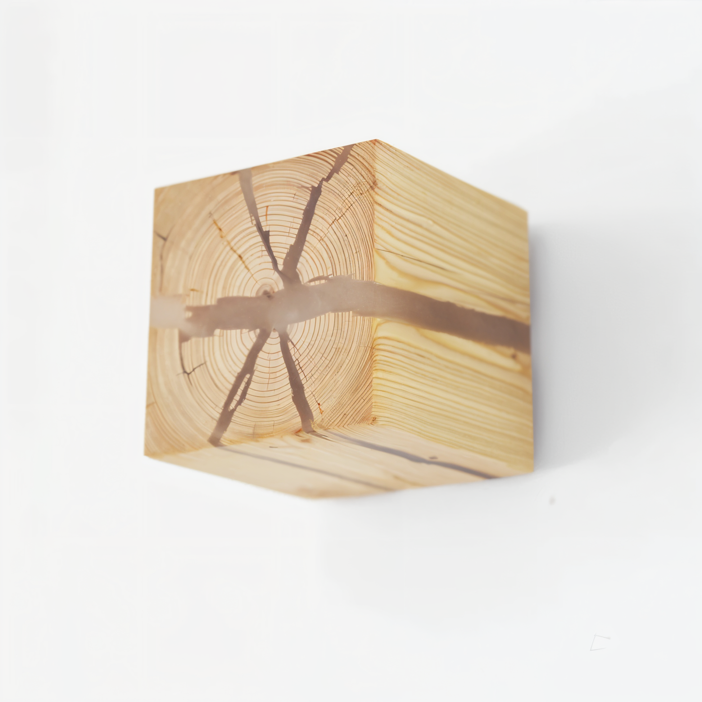Rustikale Holz Wandlampe LED Naturdesign