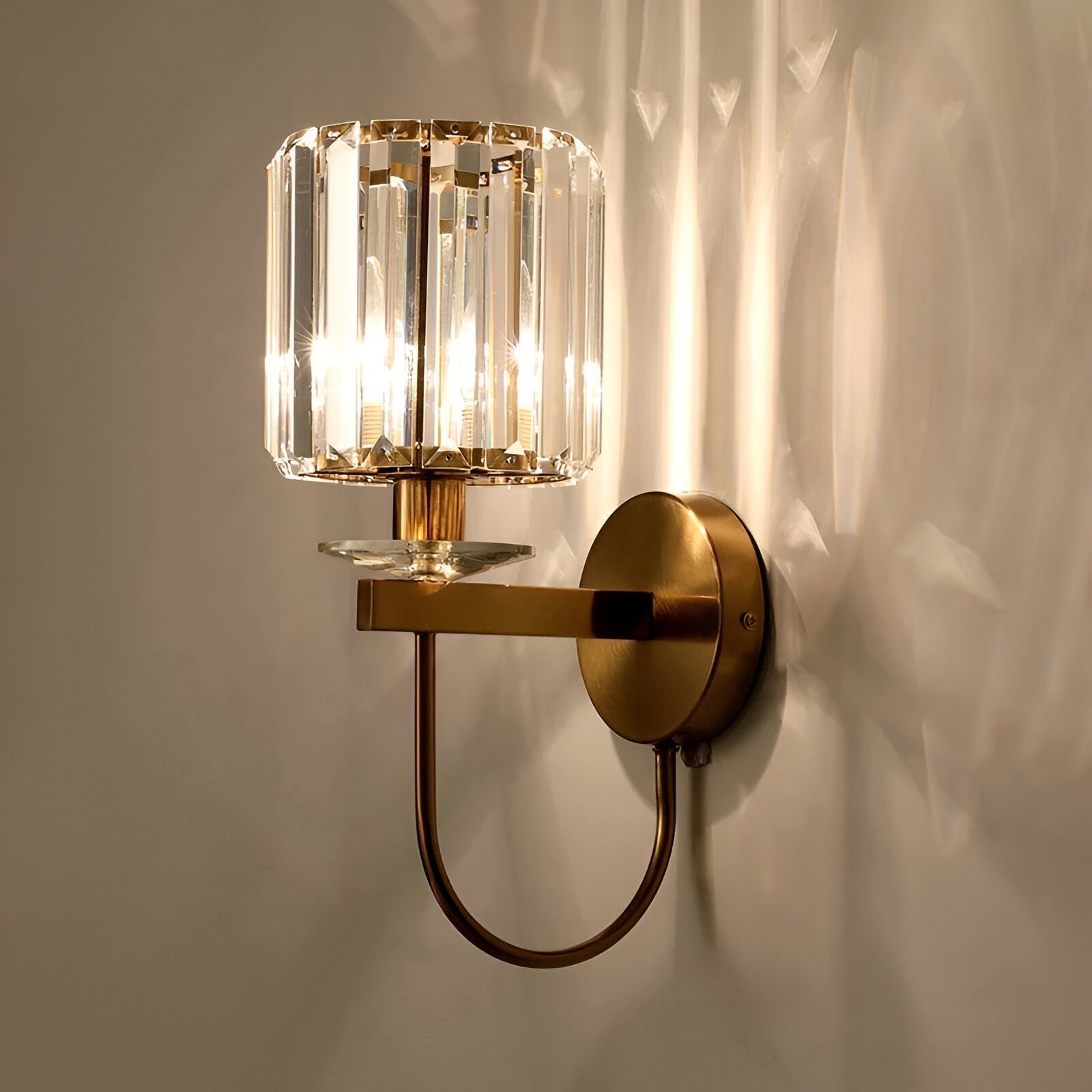 Kristall Wandleuchte Vintage Gold Wandlampe - Norvielle