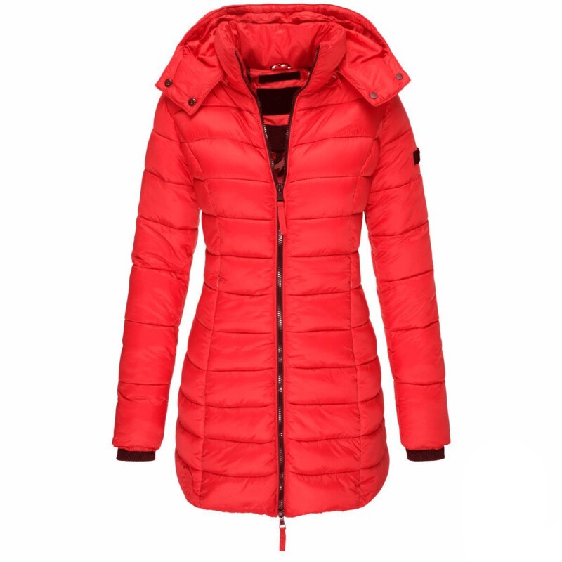 Damen Leichtes Daunenjacke Mit Kapuze Winter