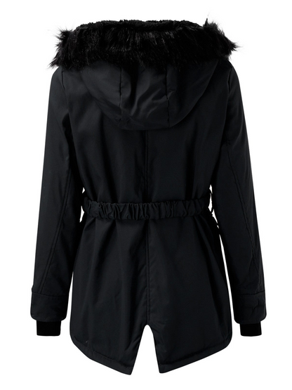 Norvielle Damen Kapuzenparka Winterjacke - Norvielle