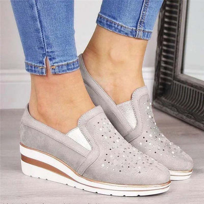 Norvielle Damen Keilschuhe Lässig