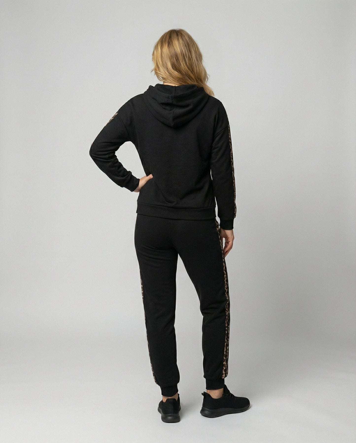 Damen Jogginganzug Zebramuster