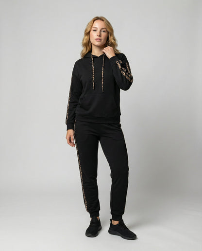 Damen Jogginganzug Zebramuster - Norvielle