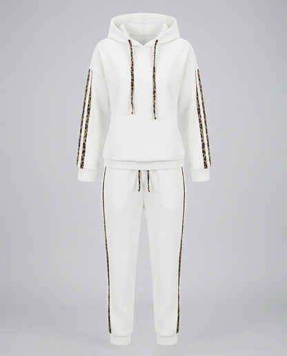 Damen Jogginganzug Zebramuster