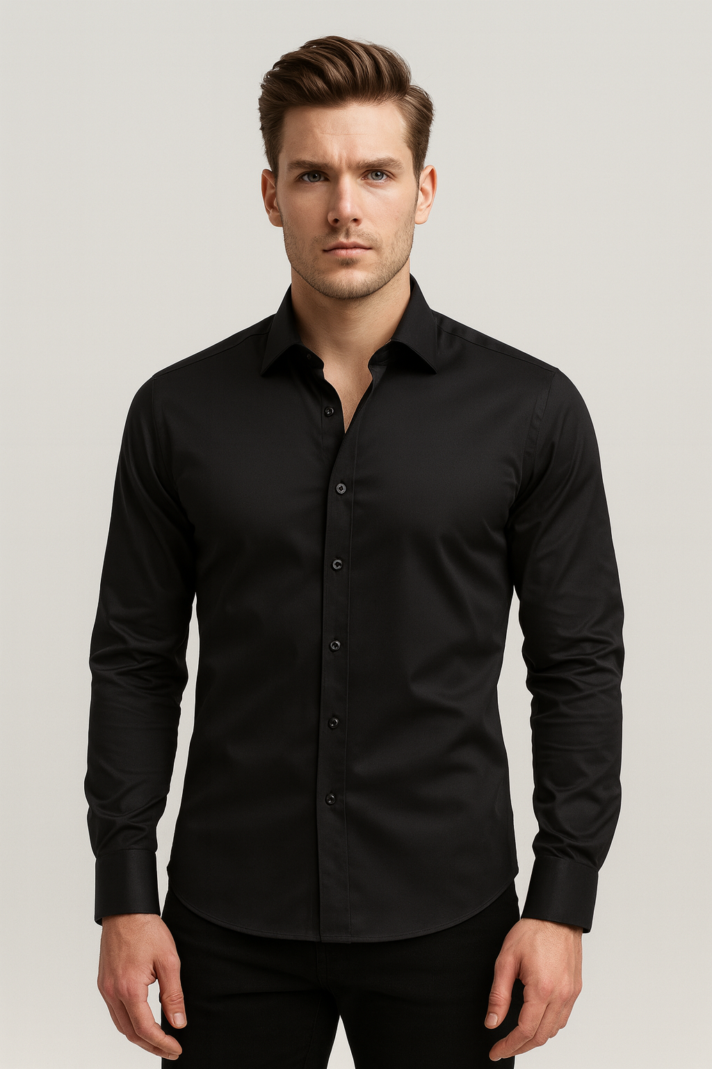 Herren Hemd Stretch-Design für Alltag und Business - Norvielle