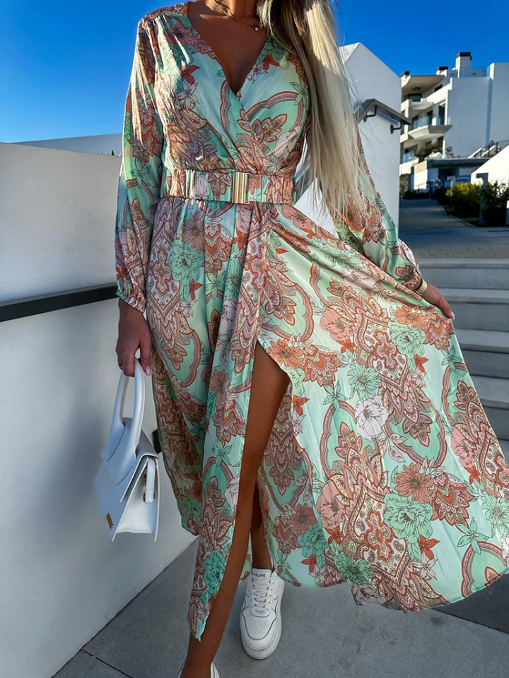 Elegantes Damen Maxikleid Boho-Stil - Norvielle