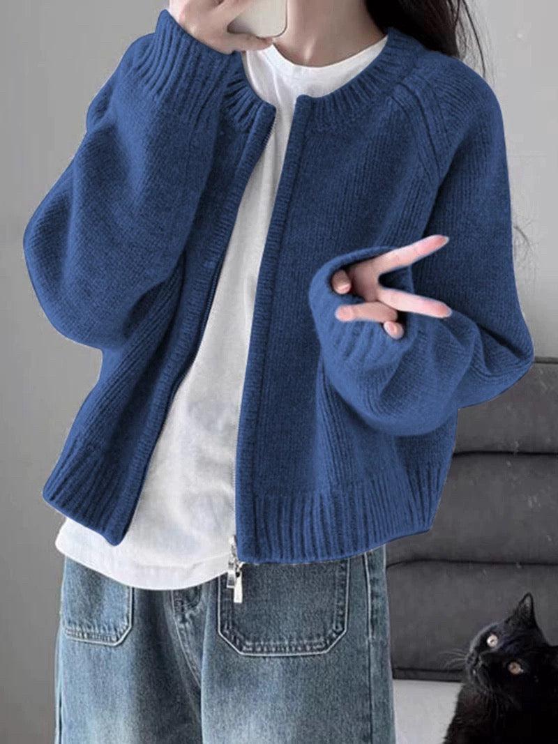 Norvielle Damen Strickjacke Blau - Norvielle