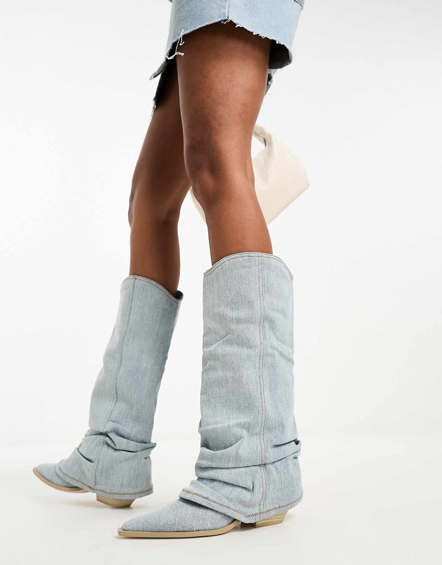 Damen Denim-Stiefel Lässig