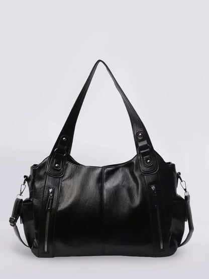 Damen Handtasche Groß Schultergurt Leder