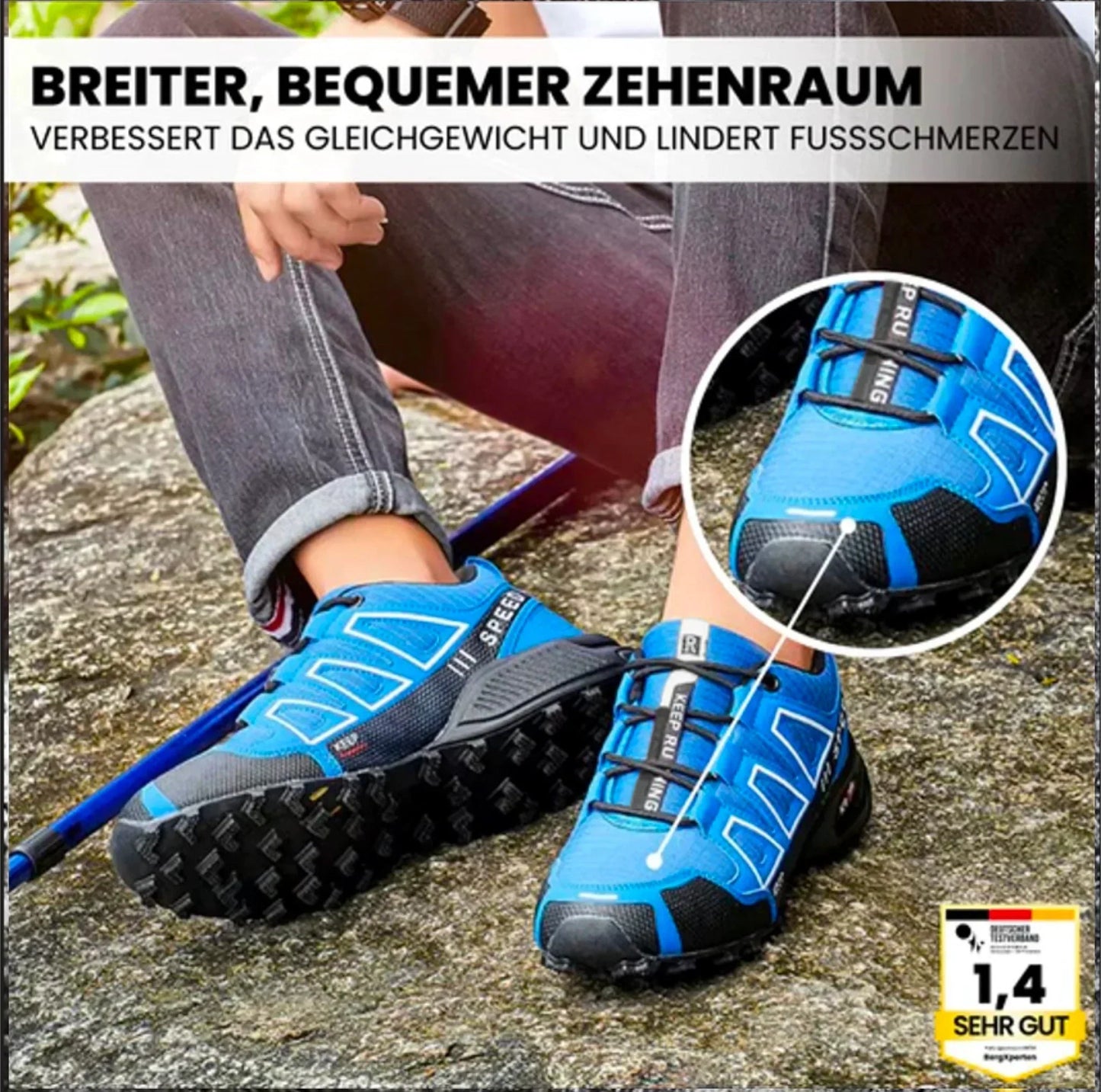 Orthopädische Damen Wanderschuhe Schmerzlindernd Atmungsaktives Mesh