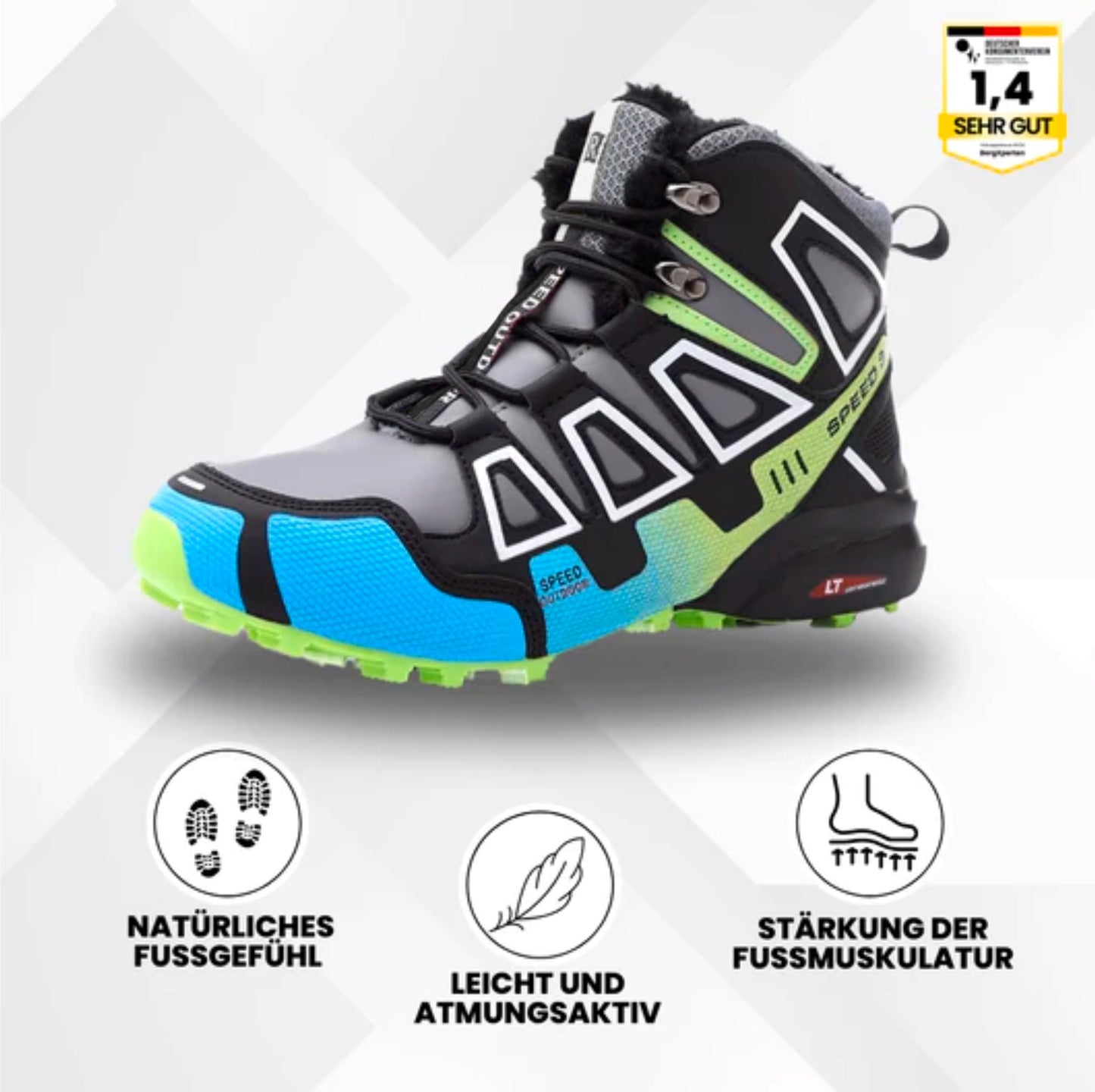 Ergonomische Wanderstiefel Hallux Valgus Schuhe OrthoTrekking Pro