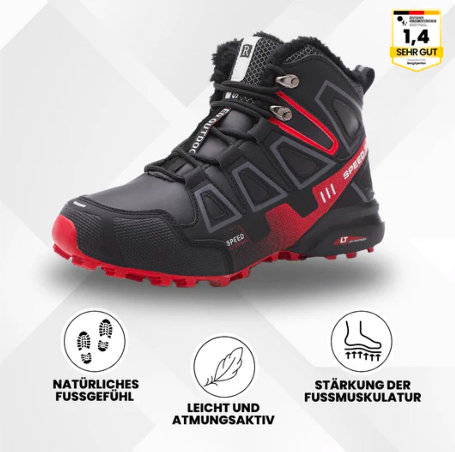 Ergonomische Wanderstiefel Hallux Valgus Schuhe OrthoTrekking Pro - Norvielle