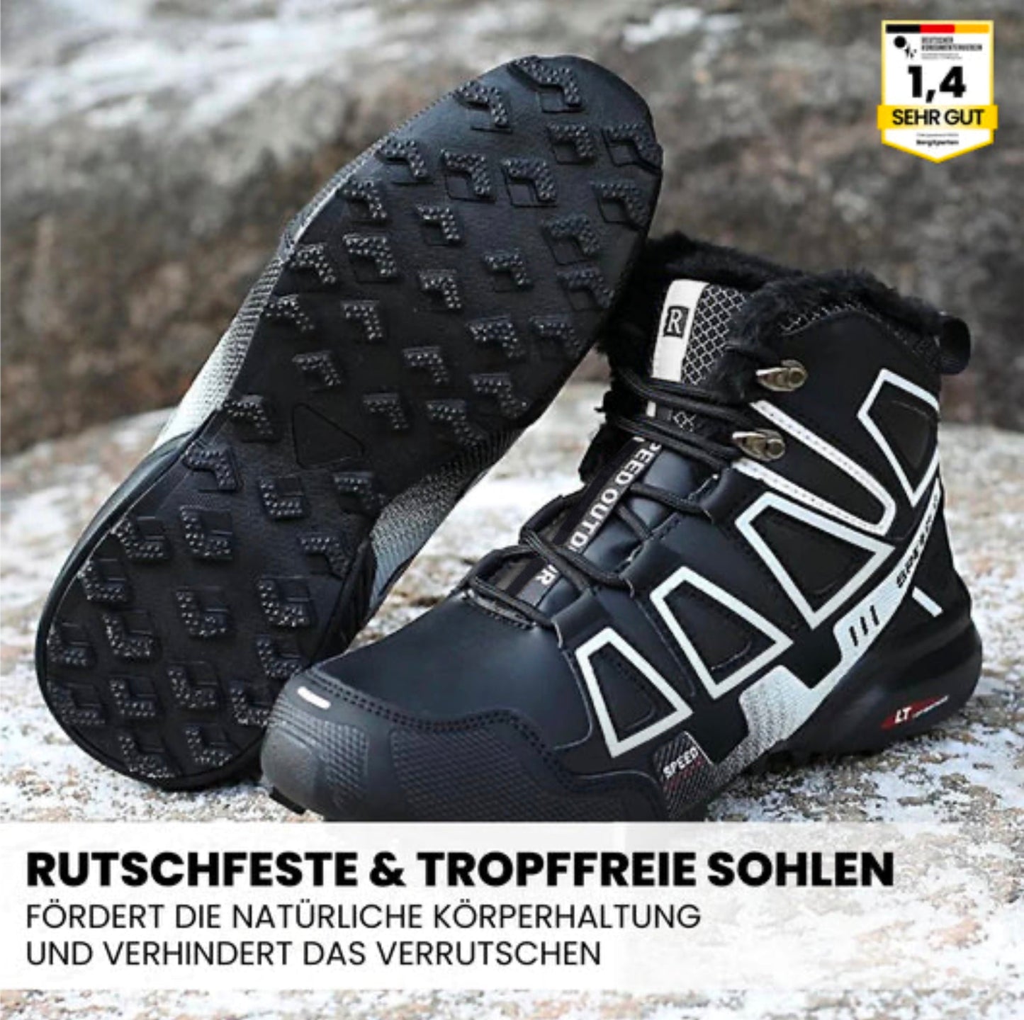 Ergonomische Wanderstiefel Hallux Valgus Schuhe OrthoTrekking Pro