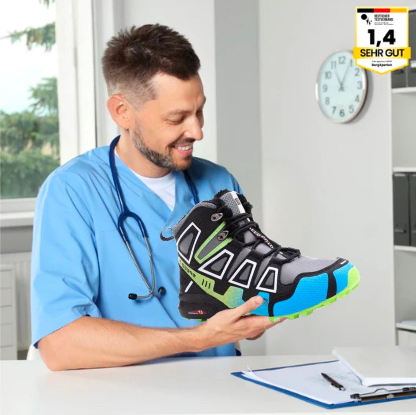 Ergonomische Wanderstiefel Hallux Valgus Schuhe OrthoTrekking Pro