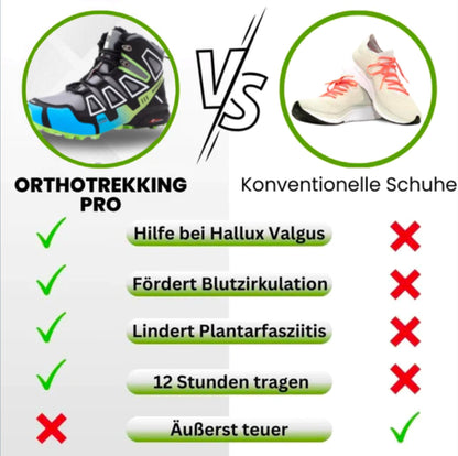 Ergonomische Wanderstiefel Hallux Valgus Schuhe OrthoTrekking Pro