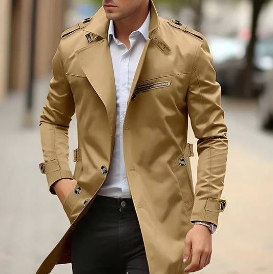 Norvielle Herren Trenchcoat Stilvoll - Norvielle