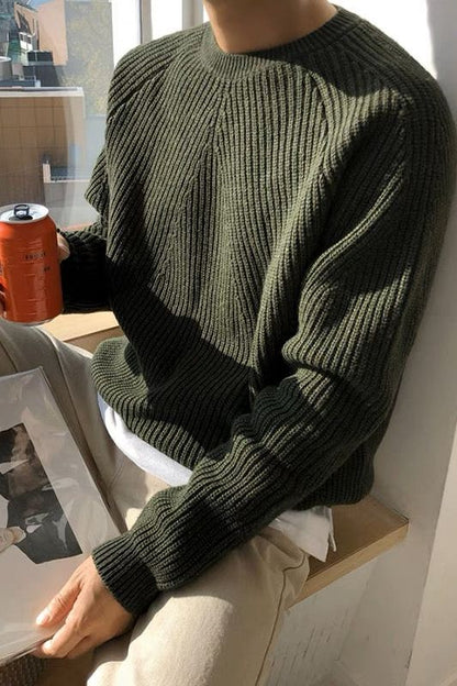 Norvielle Herren Gerippter Pullover Elegantes Design