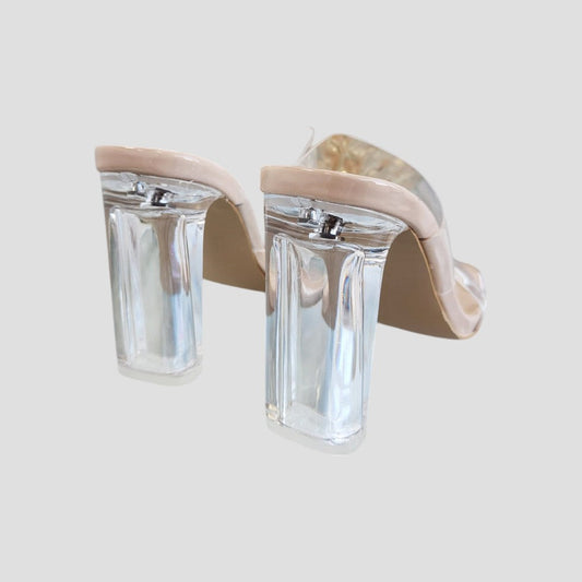 Damen Nude Absatz Sandalen Riemen Schuhe - Norvielle