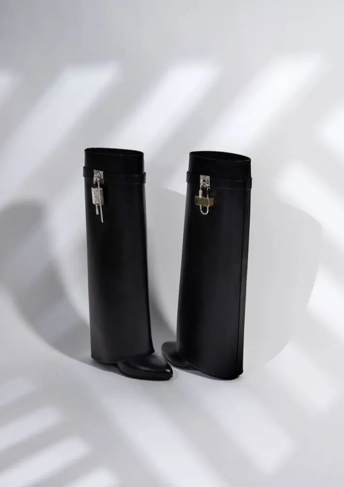 Damen Stiefel Vegan-Leder Elegant