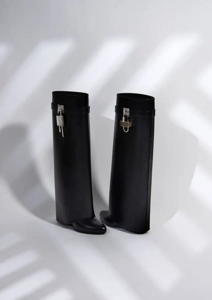 Damen Stiefel Vegan-Leder Elegant