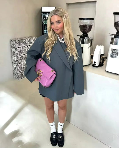 Norvielle Damen Übergrößer Blazer