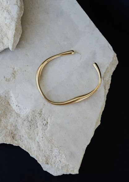 Lena | Golden Manschettenarmband Zendoo.de
