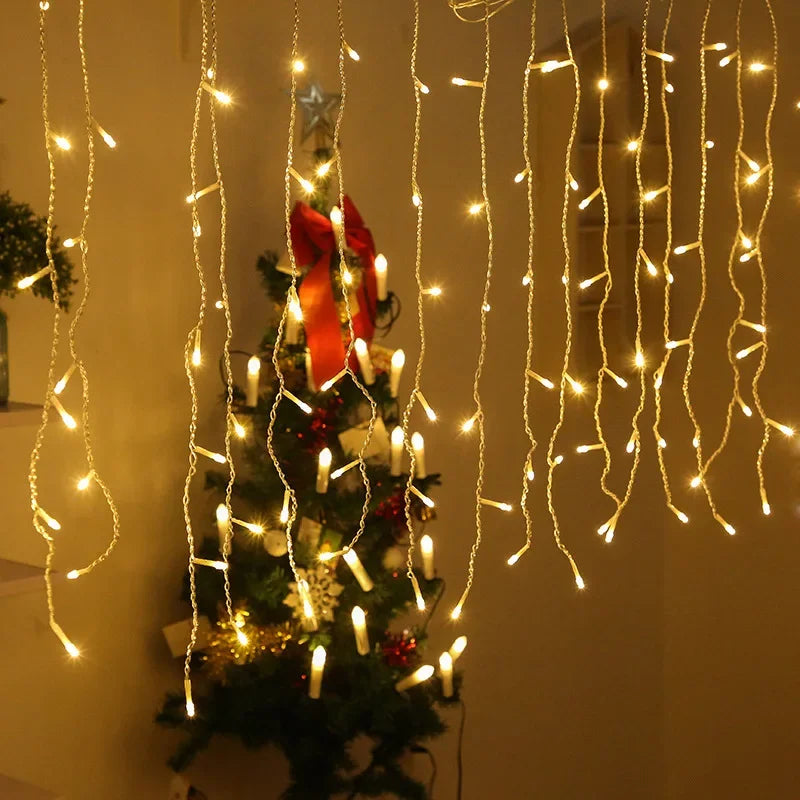Eiszapfen LED Lichter Außenbeleuchtung Dekor