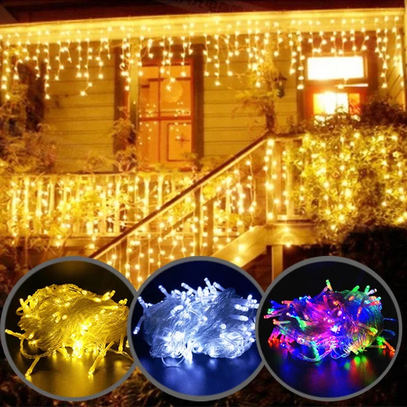 Eiszapfen LED Lichter Außenbeleuchtung Dekor