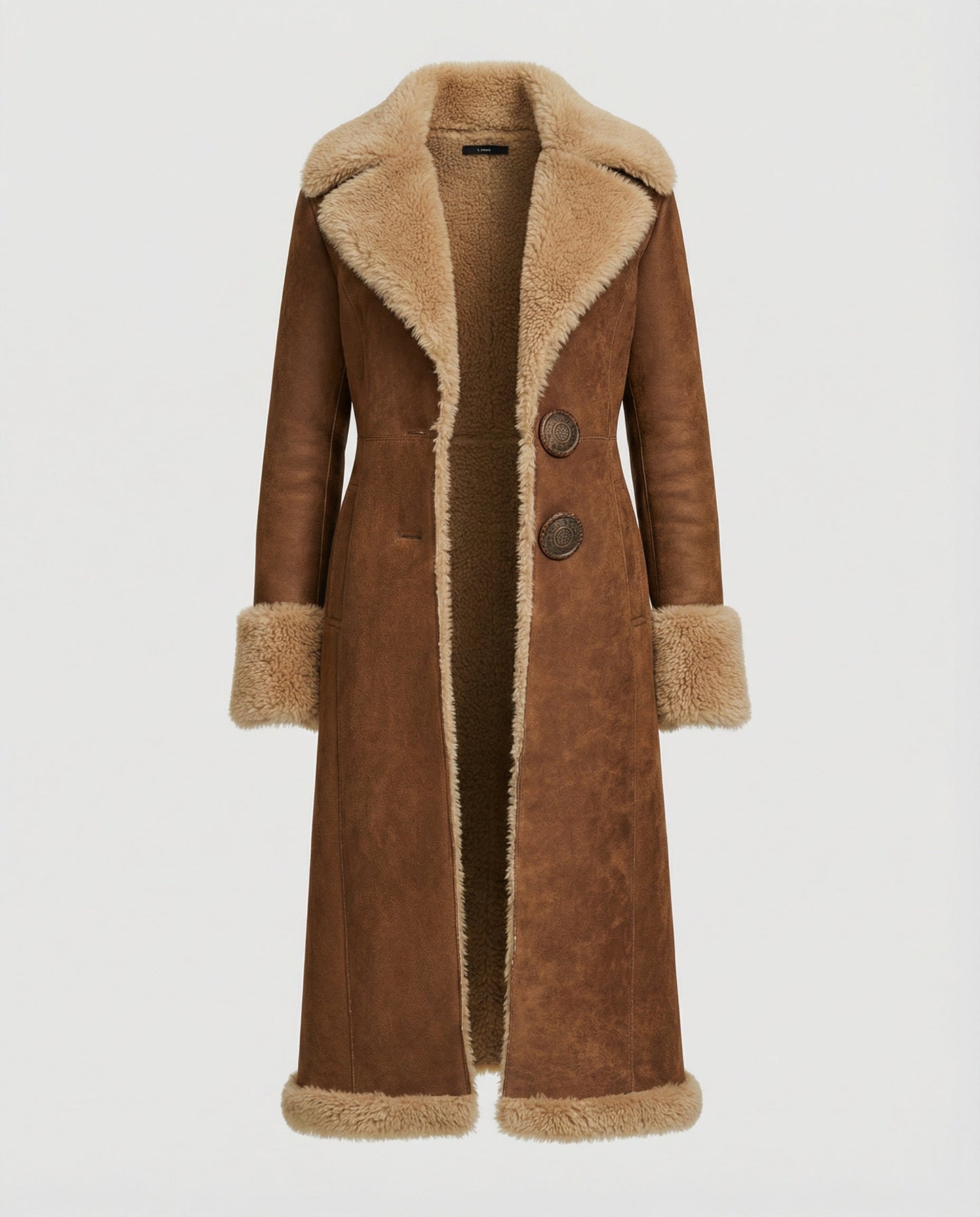Damen Trenchcoat Wildleder Elegant