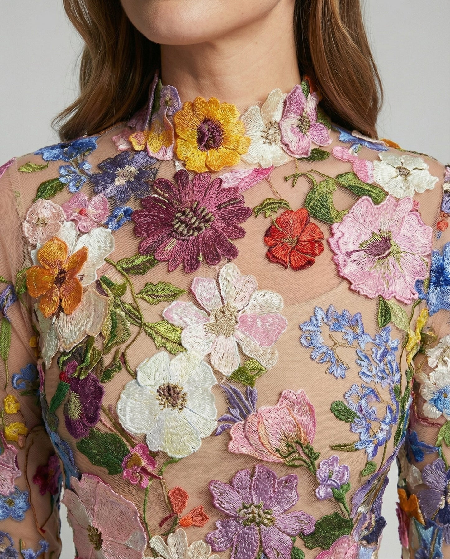 Damen Minikleid Floral Muster