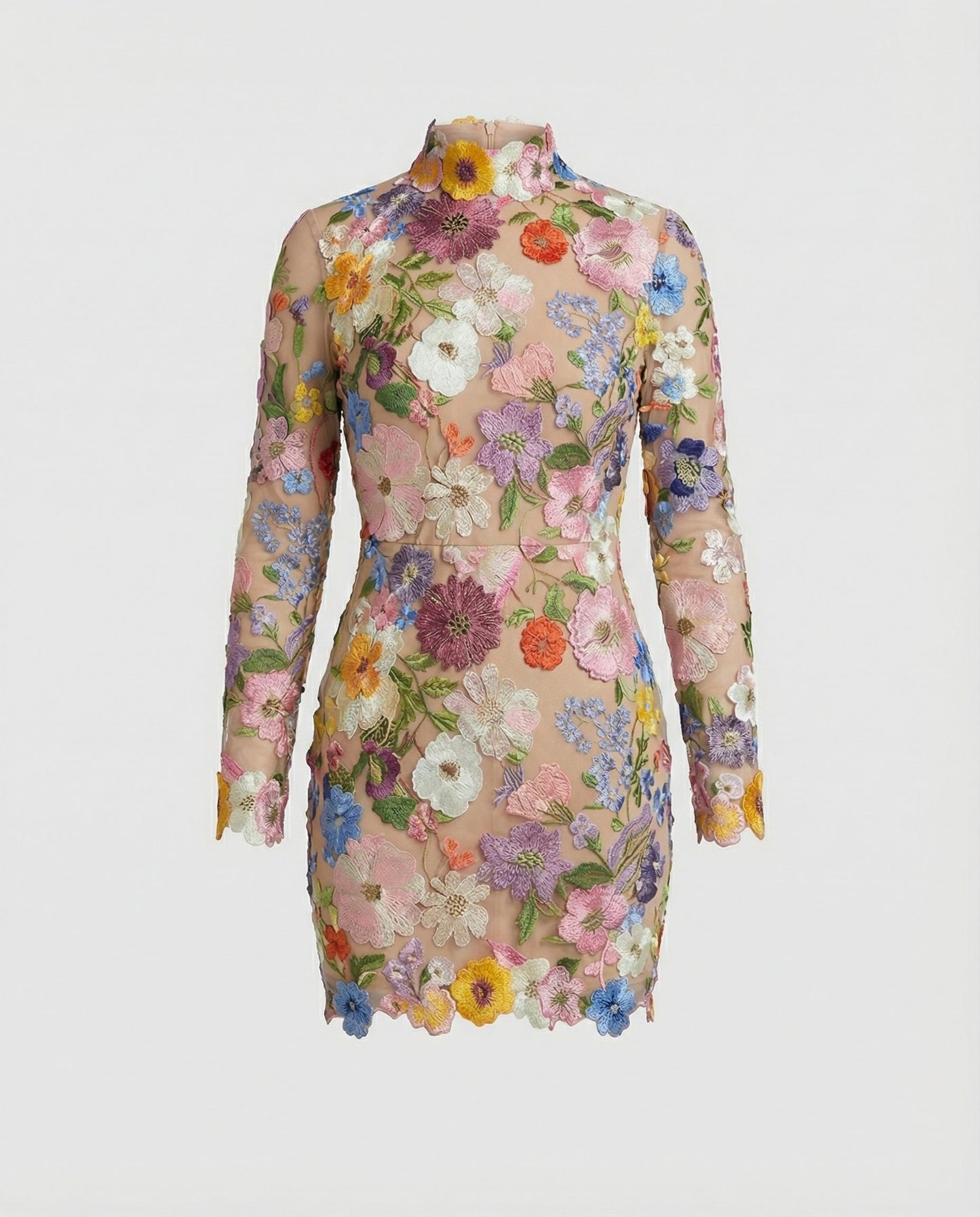 Damen Minikleid Floral Muster