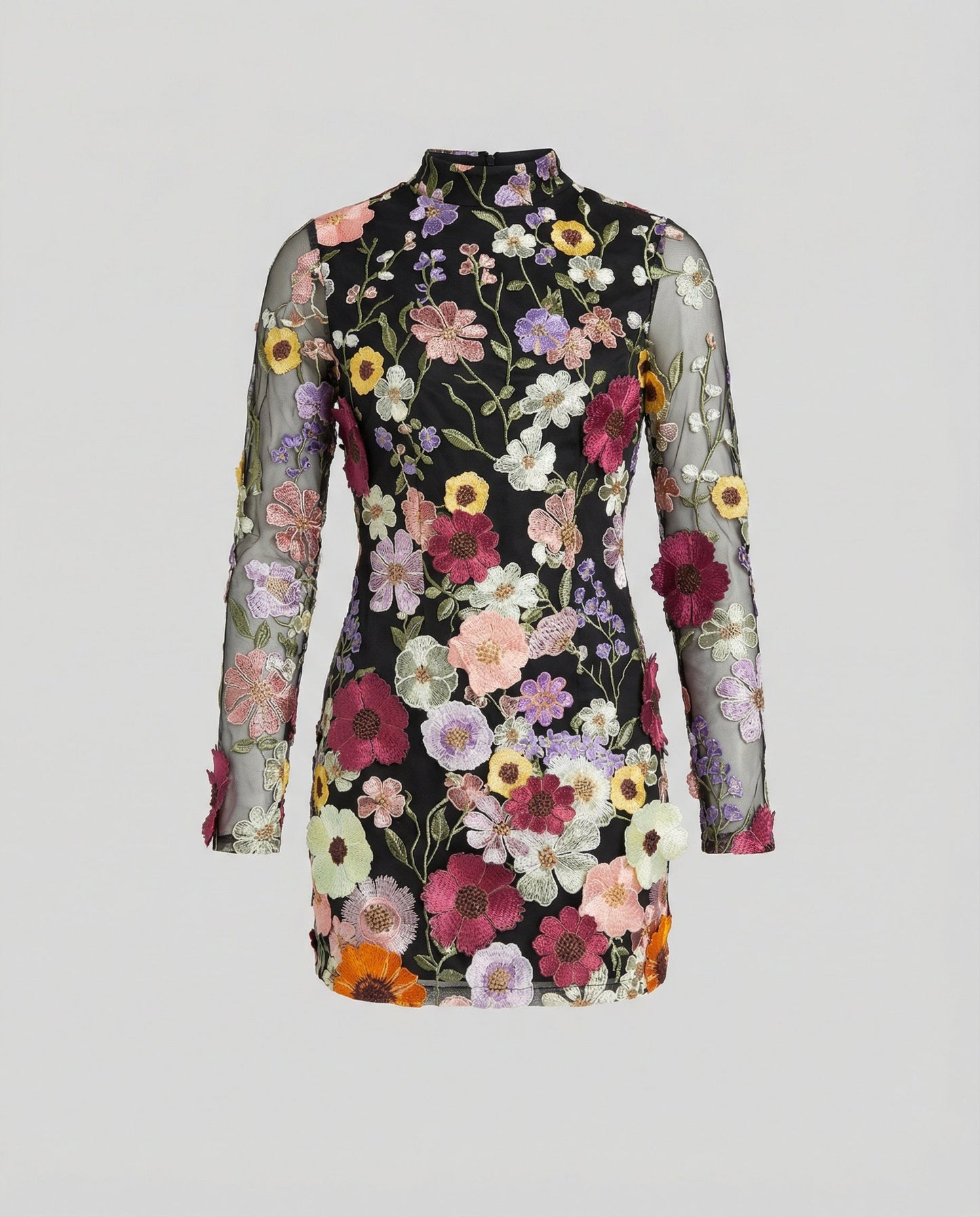 Damen Minikleid Floral Muster