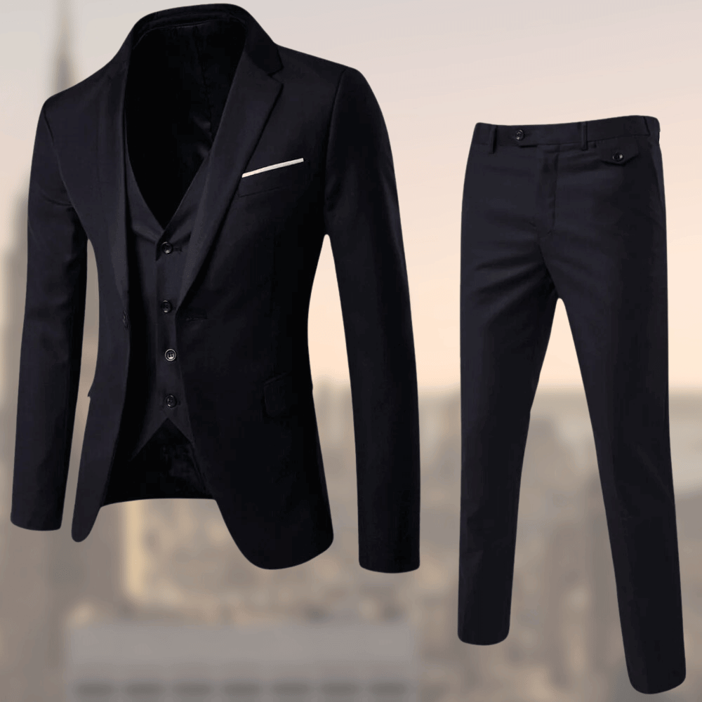 Herren Formeller Dreiteiliger Anzug Blazer Weste Hose