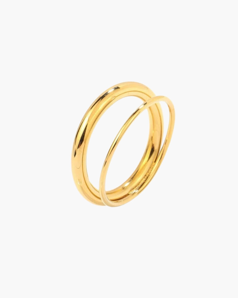 Goldener Unendlicher Bandring Glänzend - Norvielle