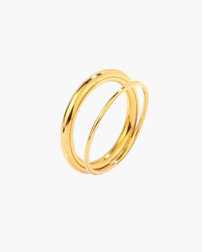Goldener Unendlicher Bandring Glänzend - Norvielle