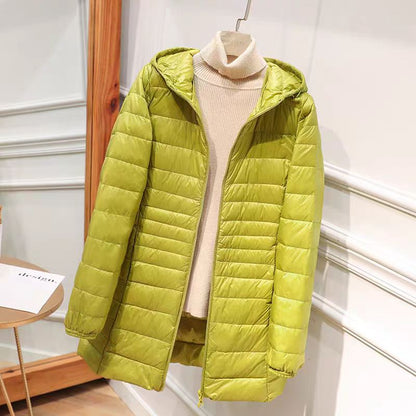 Norvielle Damen Daunenjacke Kapuze