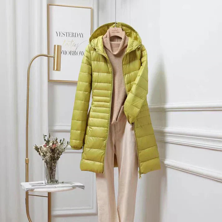 Norvielle Damen Ultraleichte Daunenjacke Mit Kapuze - Norvielle