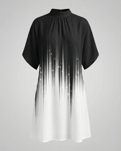 Damen Fledermausärmel Kleid Elegantes