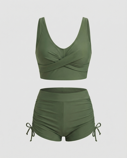 Damen Bikini Set Olivgrün Aktiv