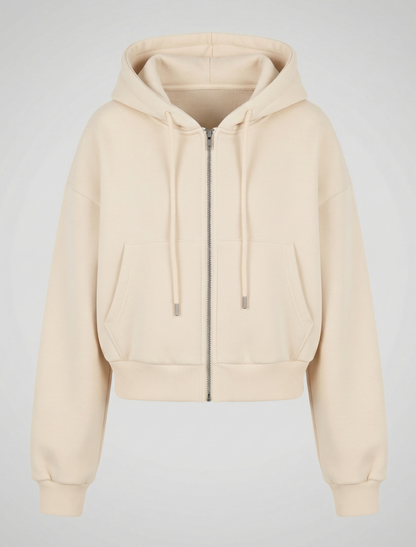 Norvielle Damen Oversize Sweatshirt Mit Reißverschluss