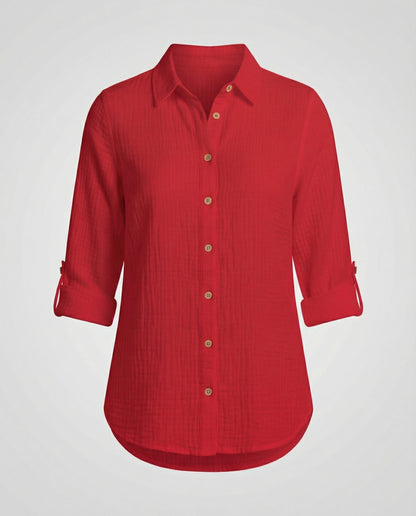 Damenhemd Rüschen Elegantes Bluse Weiß