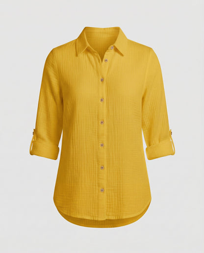 Damenhemd Rüschen Elegantes Bluse Weiß