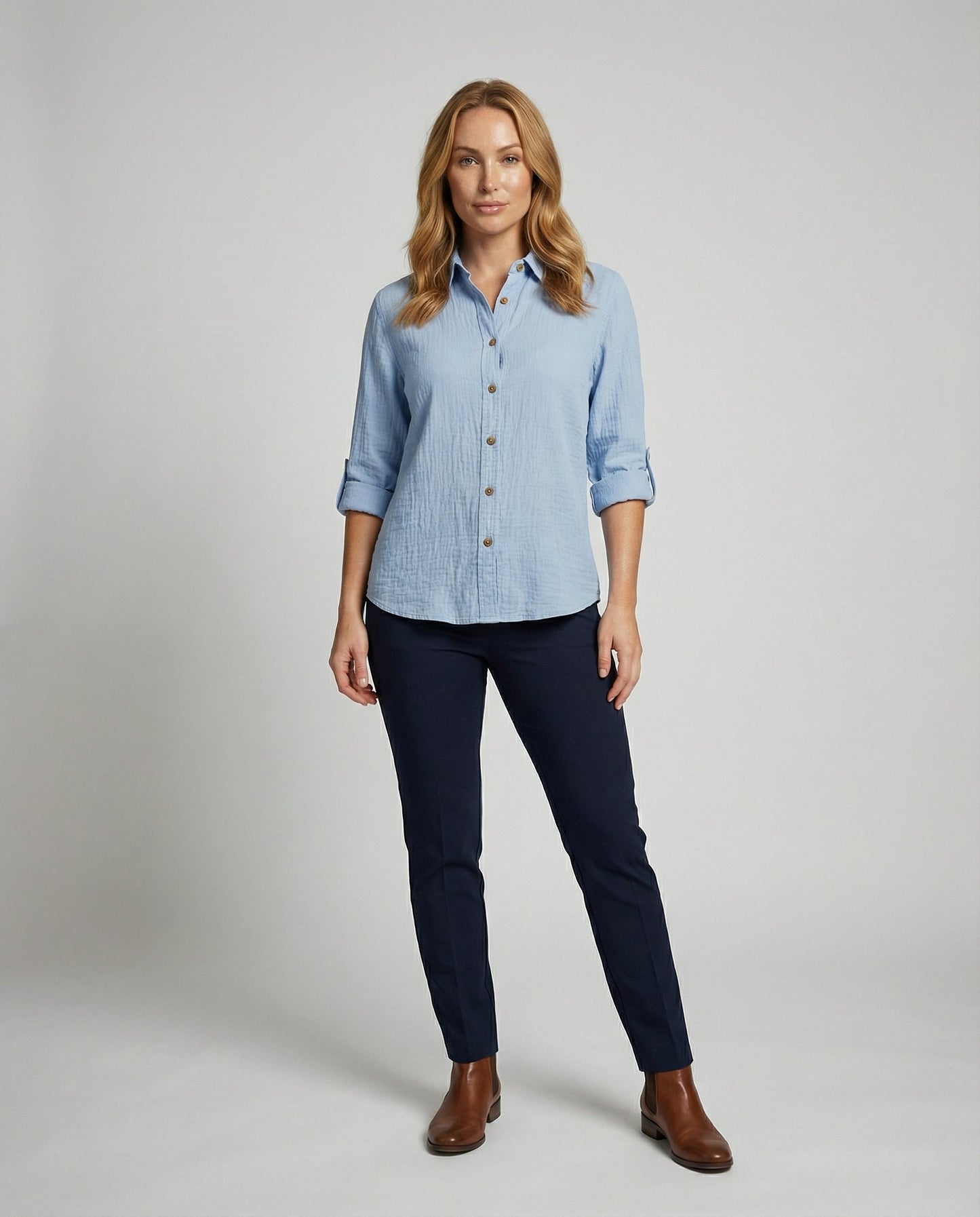 Damenhemd Rüschen Elegantes Bluse Weiß