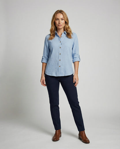 Damenhemd Rüschen Elegantes Bluse Weiß