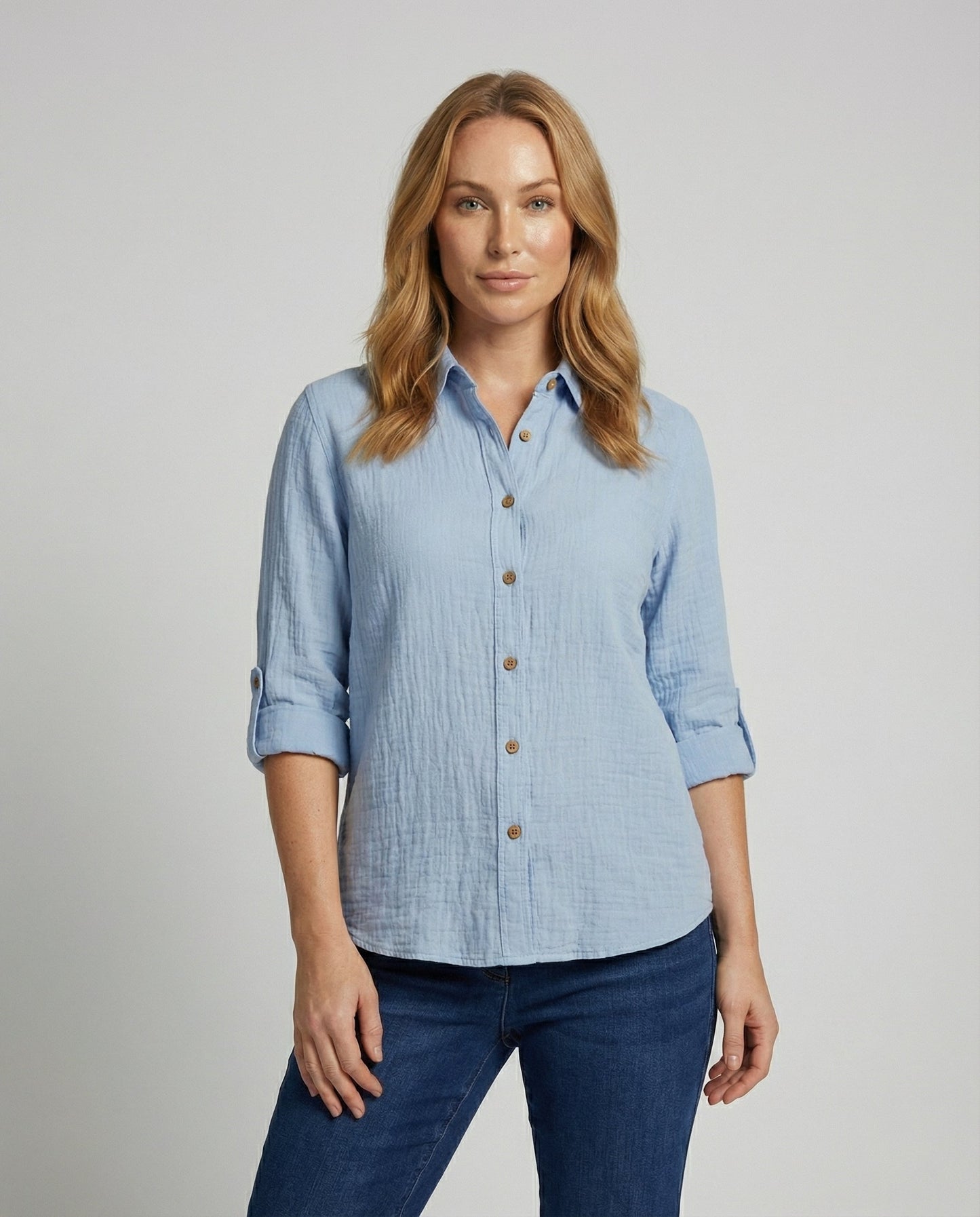 Damenhemd Rüschen Elegantes Bluse Weiß - Norvielle